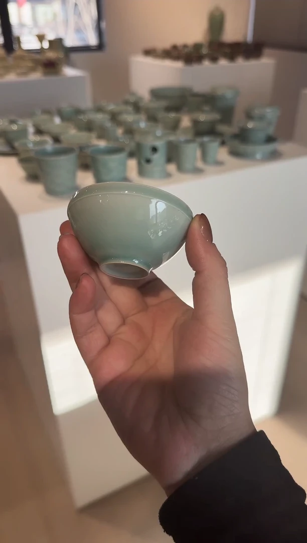 青瓷手工茶器包邮