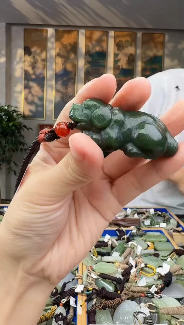 未镶嵌和田玉挂件拍一发一