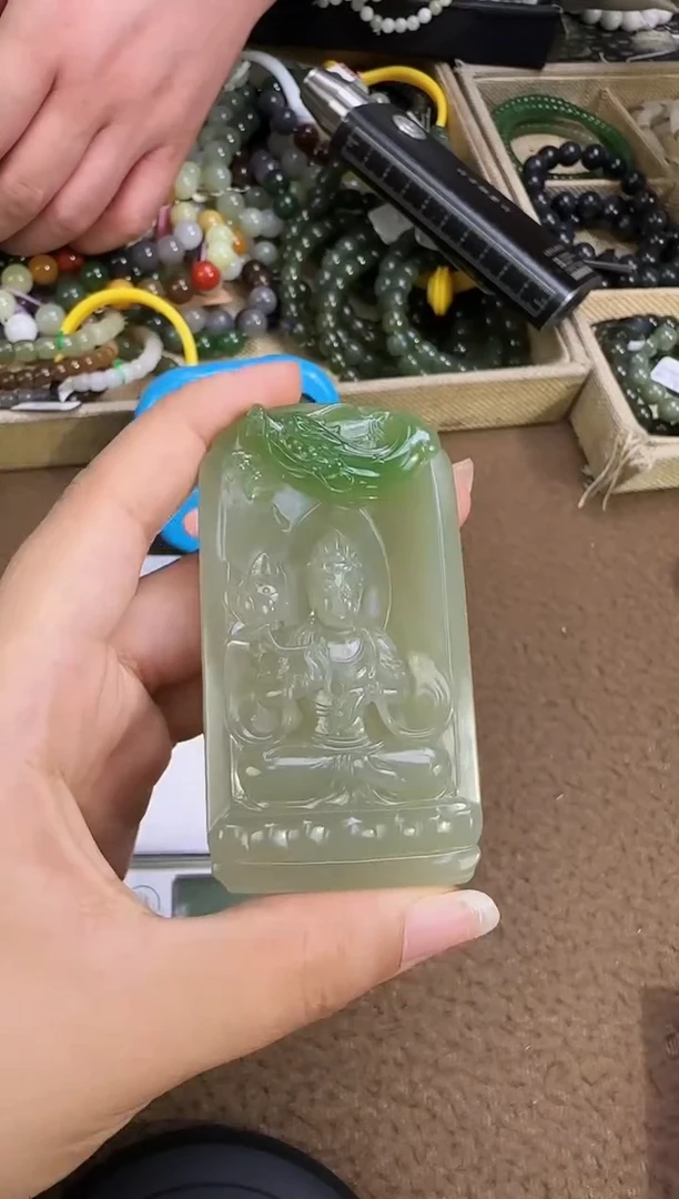 吊坠(不含链)未镶嵌和田玉牌子