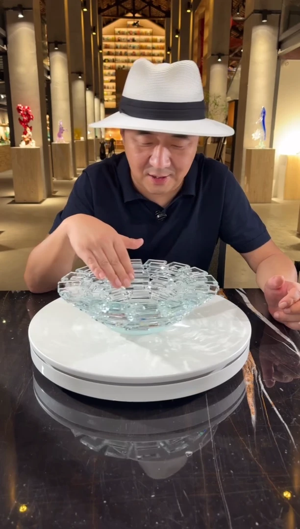 摆件CS0101003水晶琉璃艺术果盘