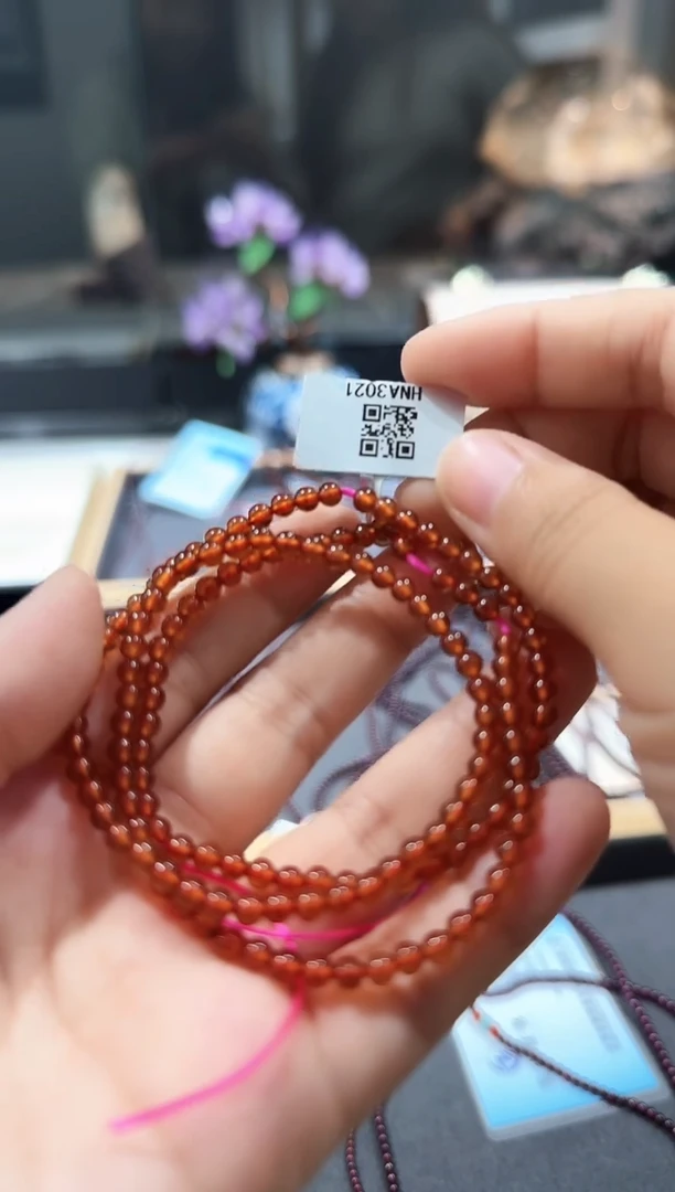 未镶嵌手链石榴石手串