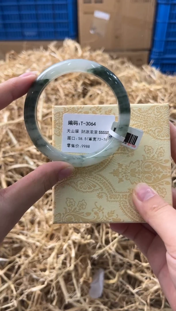 未镶嵌手镯石英质玉T-3064