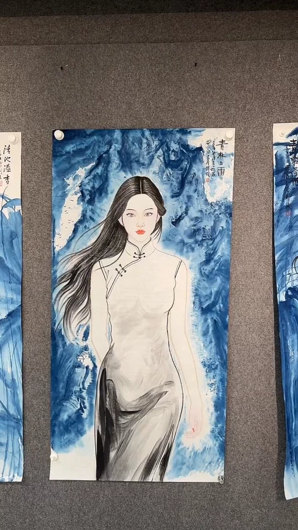 国画刘俊老师四尺