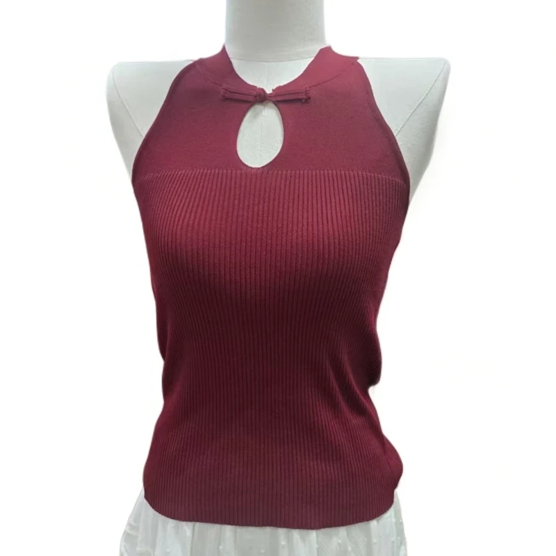 【ASKYO】中国风背心针织背心