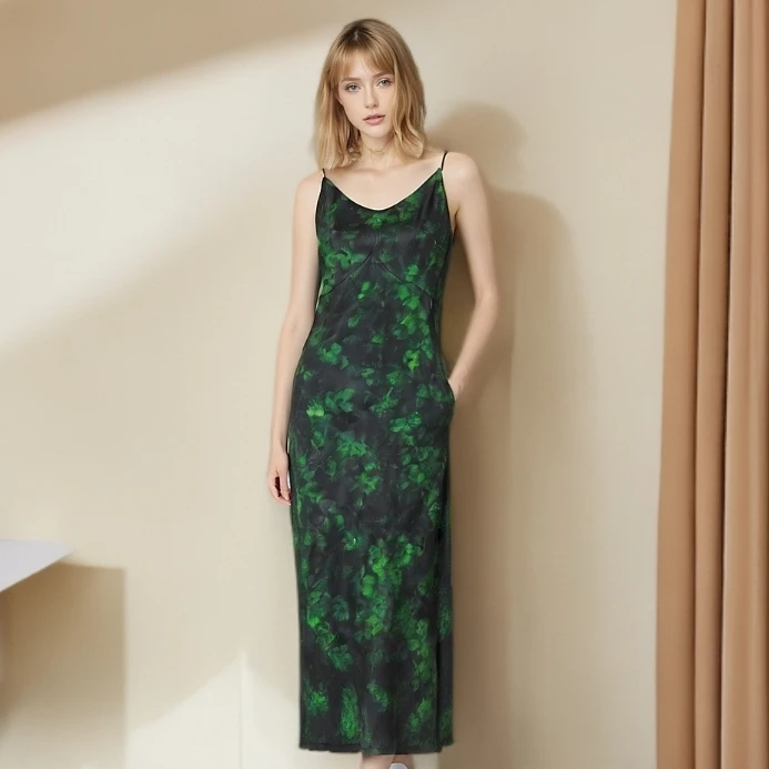 2025文哥工作室新品女夏季高定设计连衣裙气质时尚Mook-33467