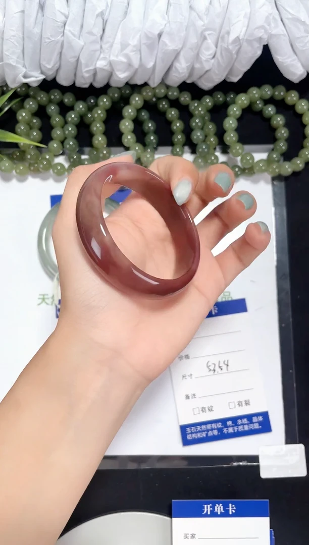 未镶嵌金丝玉石英质玉111 紫罗兰 53-54