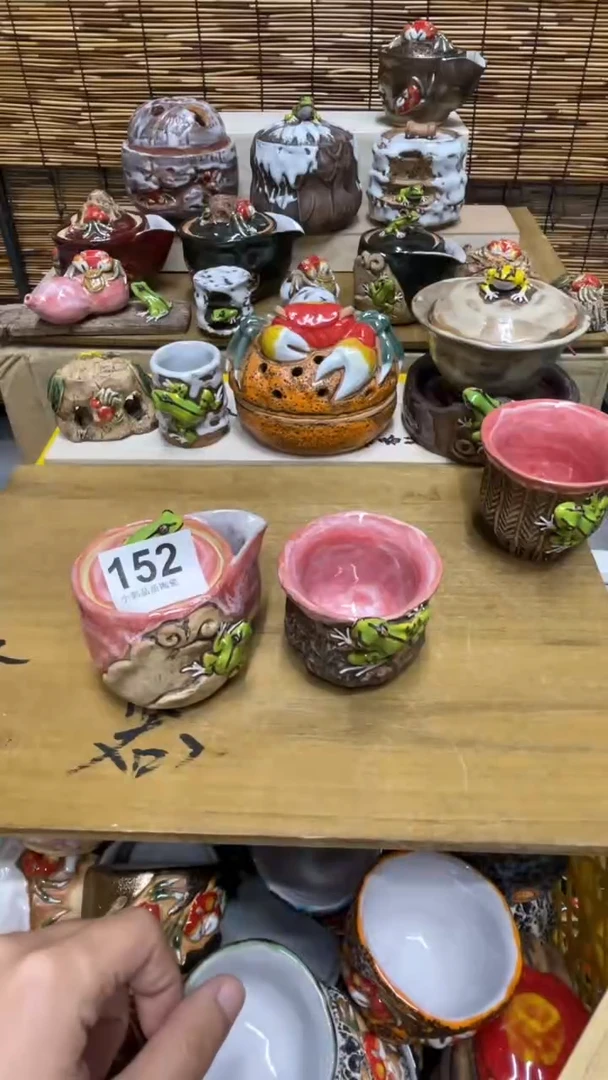 152精美粗陶手工柴烧