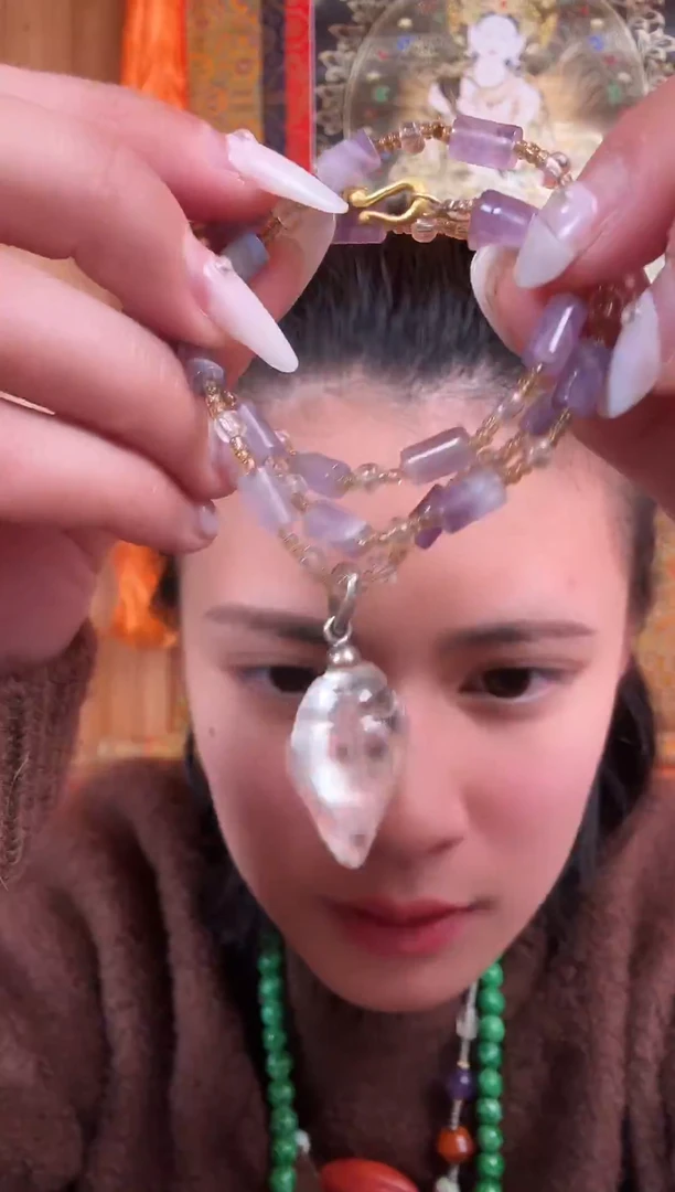 铁合金花岗石藏式风格珠串