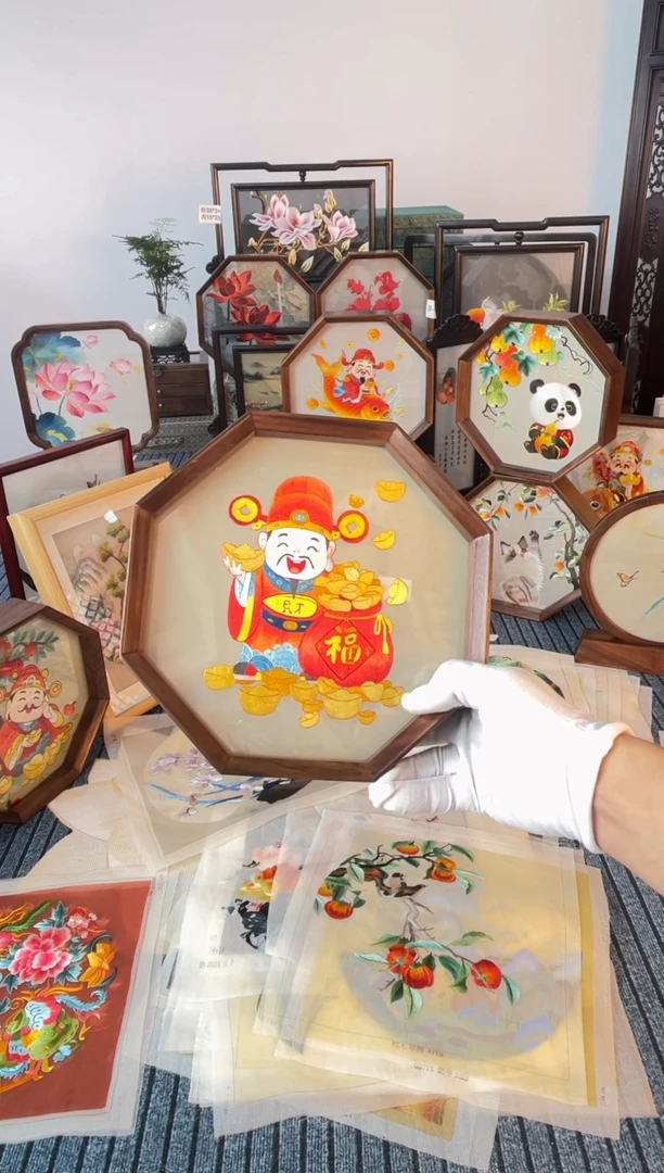 织绣l*p纯手工苏绣双面绣苏绣