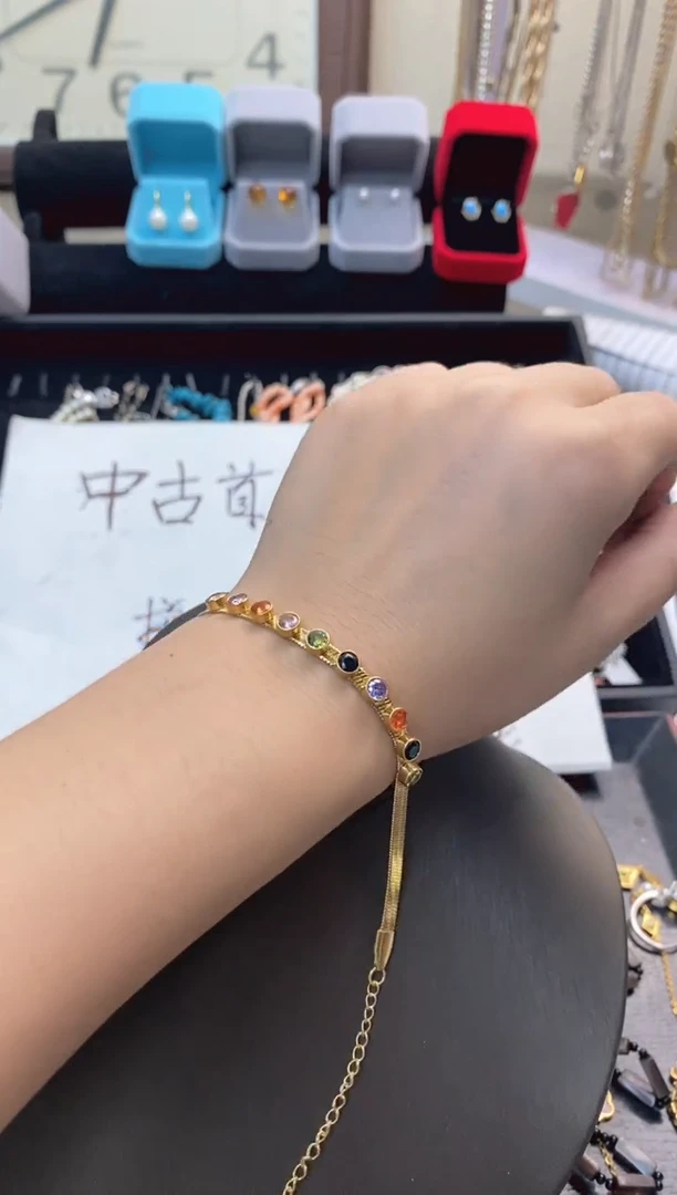 珐琅铁合金锐锐中古首饰默认微瑕编号4