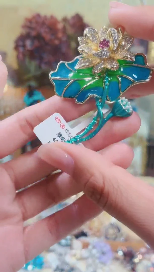 合成立方氧化锆铜合金绿荷花