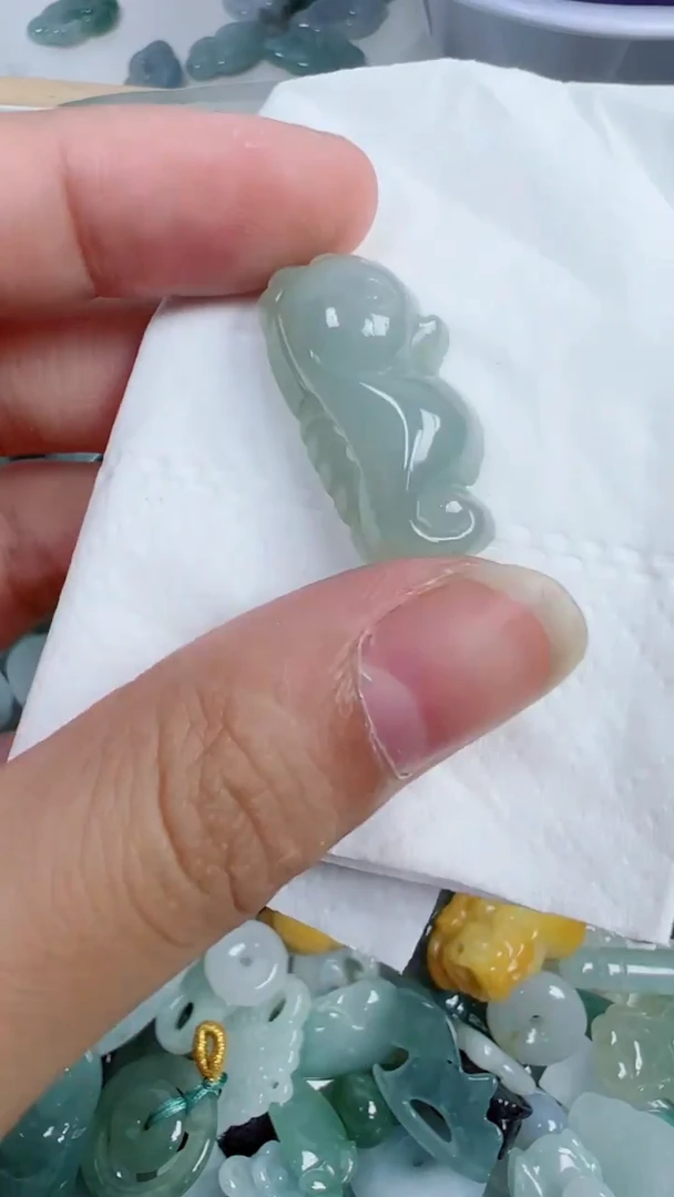 散珠翡翠322号链接，A货翡翠