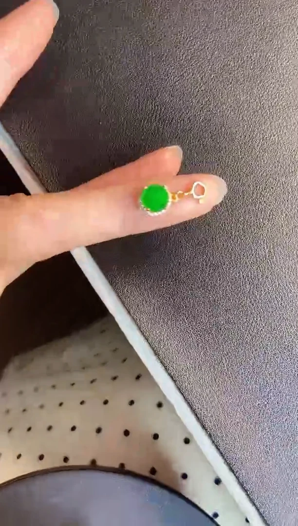 吊坠(不含链)银S925镶嵌翡翠1