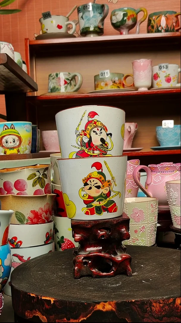 摆件陶景德镇手绘创意陶瓷有瑕