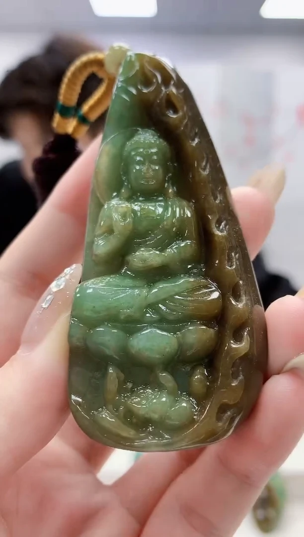 未镶嵌定制翡翠5145jw-毛货挂件11