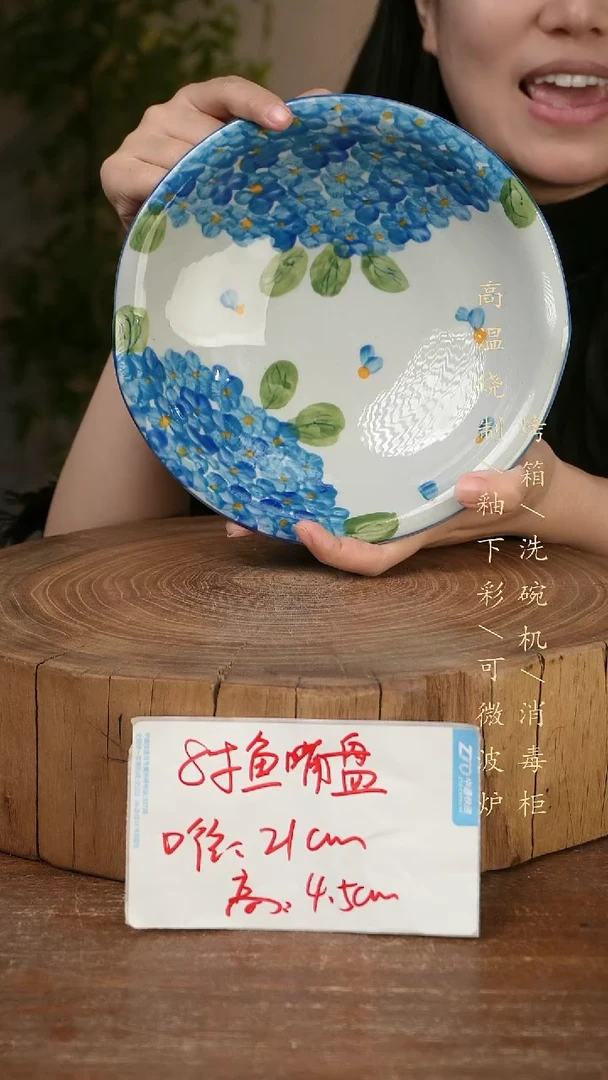 碗瓷景德镇手工手绘高温瓷釉下彩