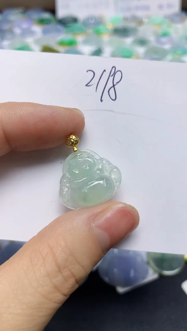 翡翠未镶嵌颈饰天然缅甸翡翠A货