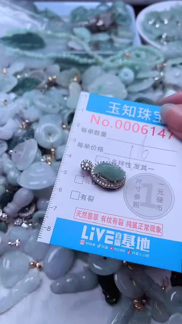翡翠未镶嵌吊坠(不含链)6147