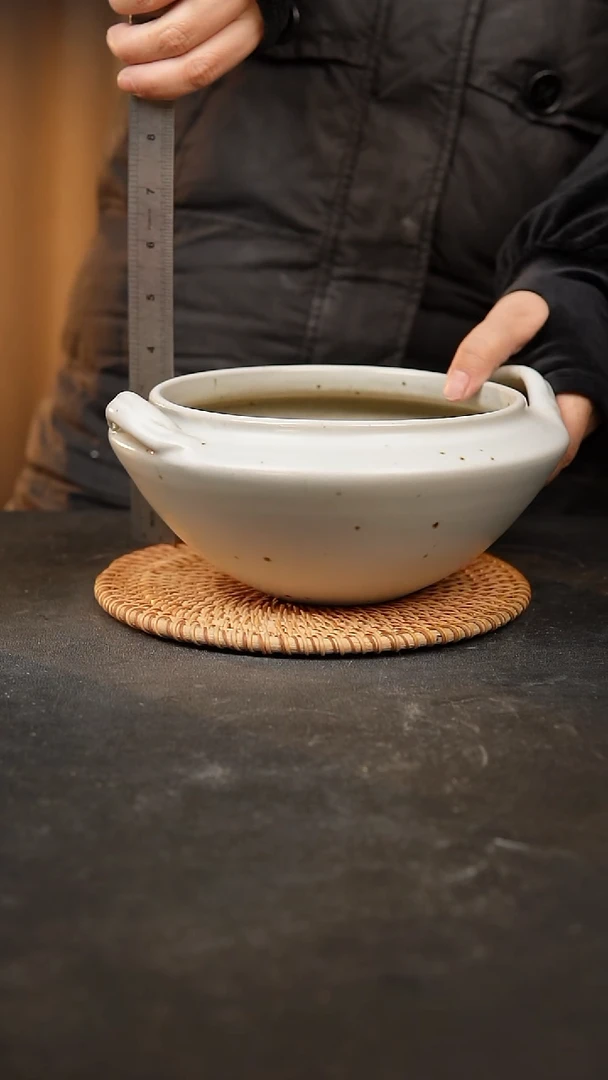 【闪购商品】瓷片泥泥手工花盆口15高9