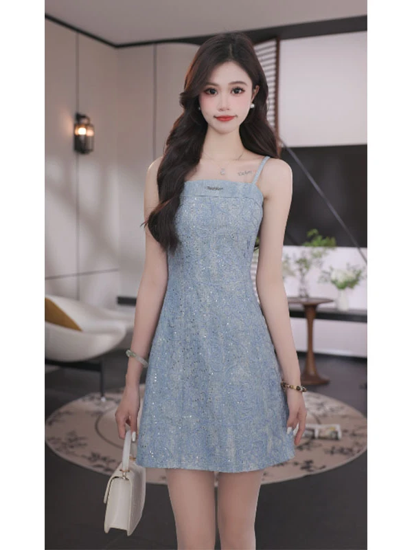 依漾Y-【璀璨星语】原创新款显瘦时尚连衣裙-53632Q