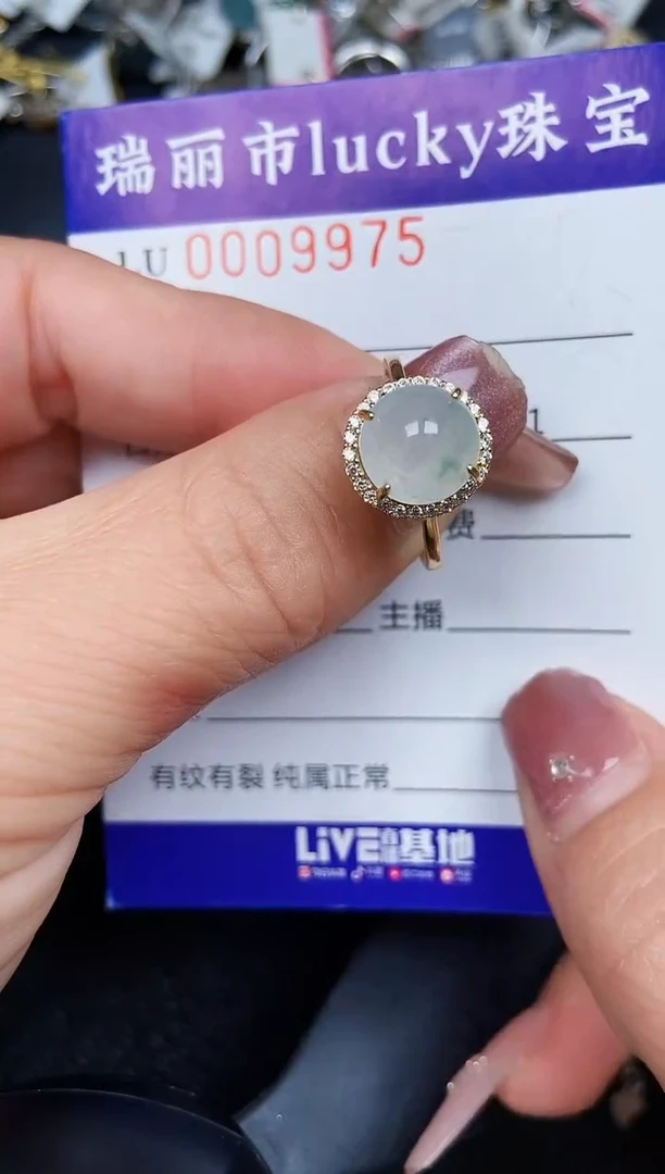 颈饰银S925镶嵌翡翠9975