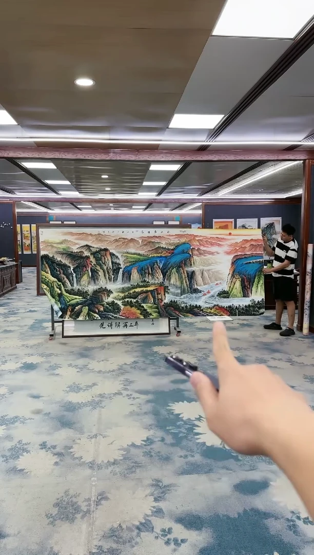 国画不**华Z张伦玉-山水国画-大丈二