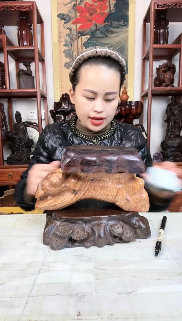 【闪购商品】香榧木臻宝工艺随行底座