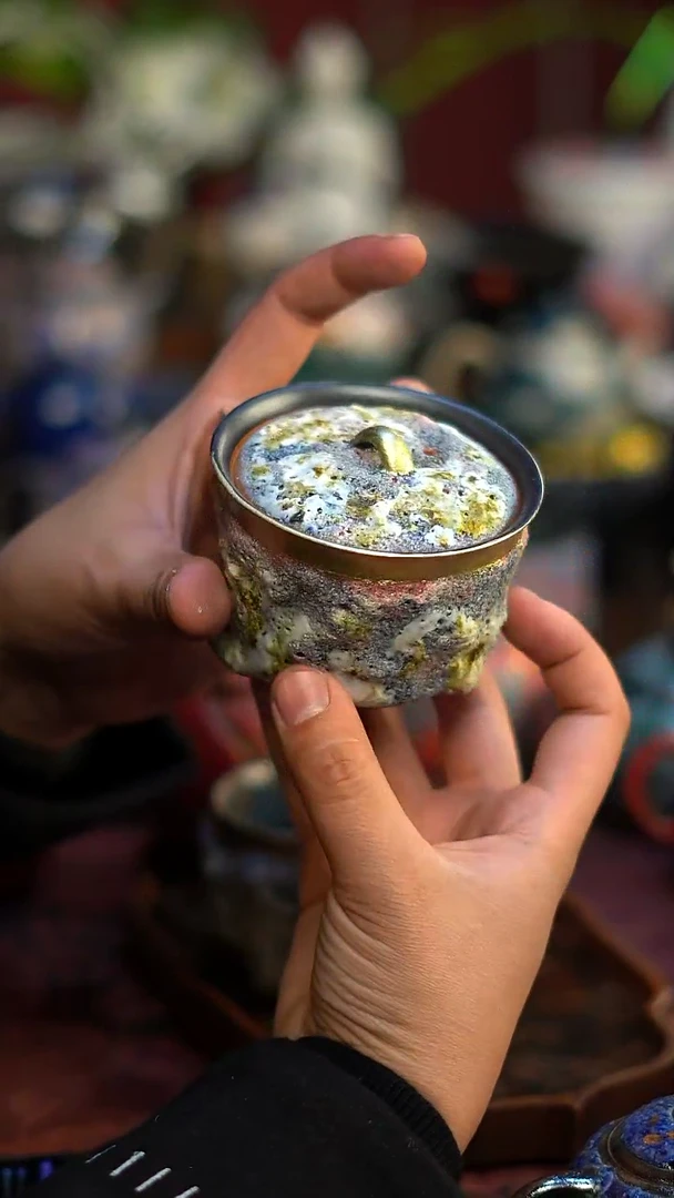 【闪购商品】宝瓶虫蛀铁胎冰岩泡茶壶
