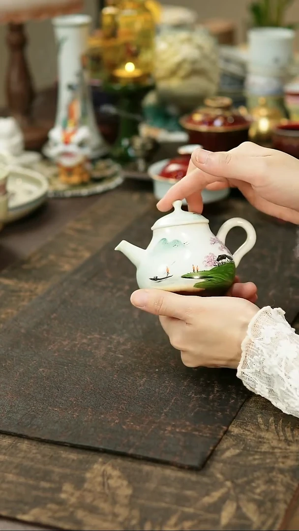 景德镇陶瓷杯碗柴烧多人