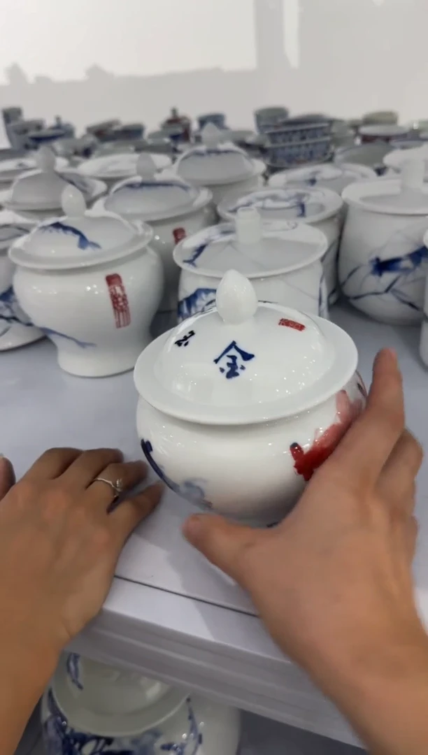 吴义松陶盟手工手绘陶瓷编码：将军罐