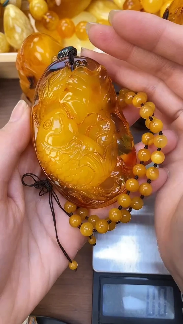 裸石琥珀未镶嵌天然琥珀蜜蜡