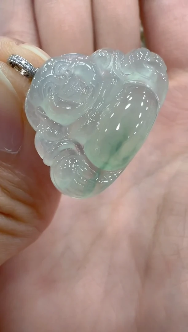 翡翠18K金镶嵌吊坠(不含链)多样性团购发一件