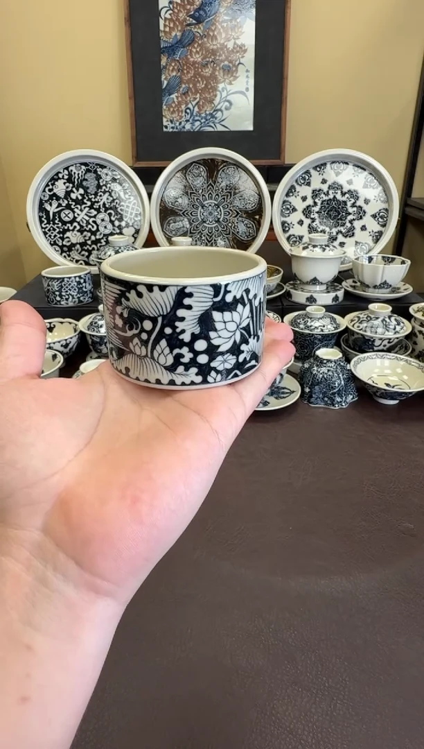 二号釉一路连科扳指杯