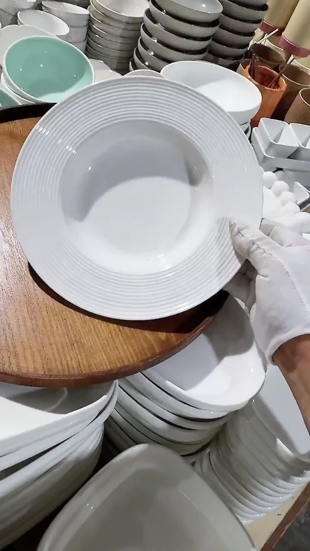 陶瓷13螺纹草帽深盘微瑕 凑满20元包邮