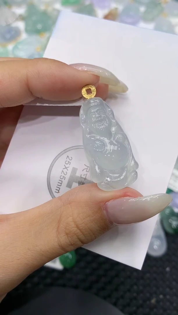 颈饰18K金镶嵌翡翠111111111111