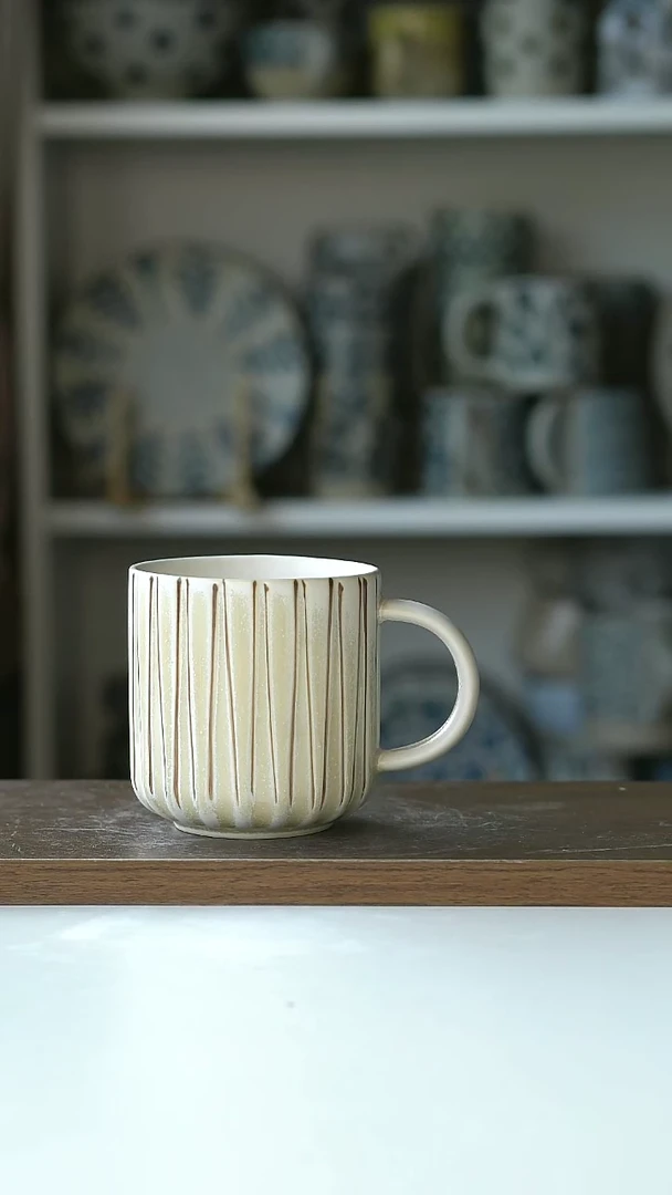 【闪购商品】陶瓷画釉马克杯大@4-2@