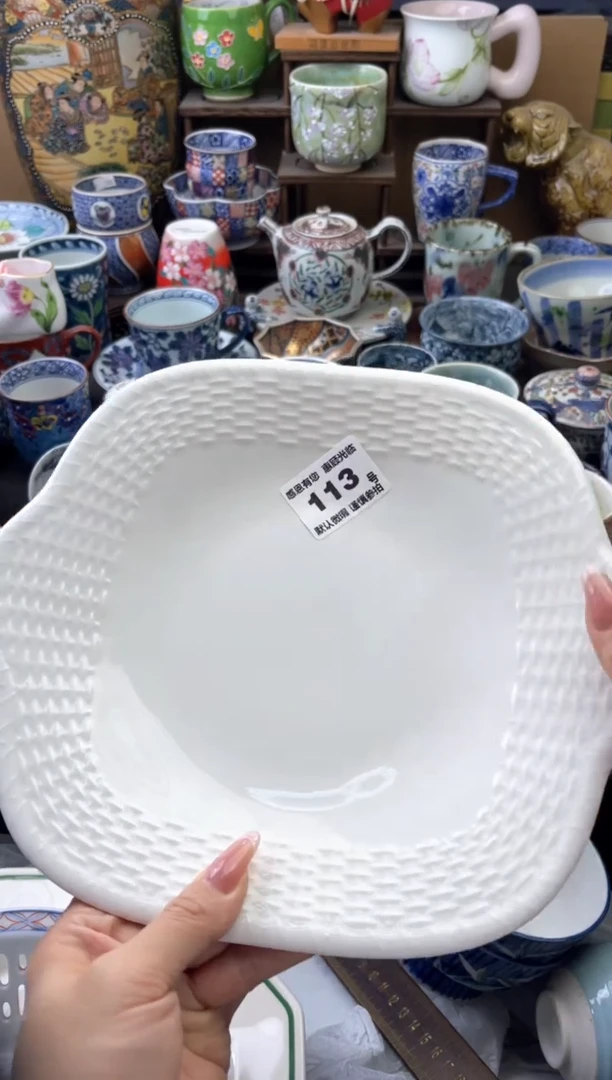 瓷片鸽*113号六六工艺品瓷器