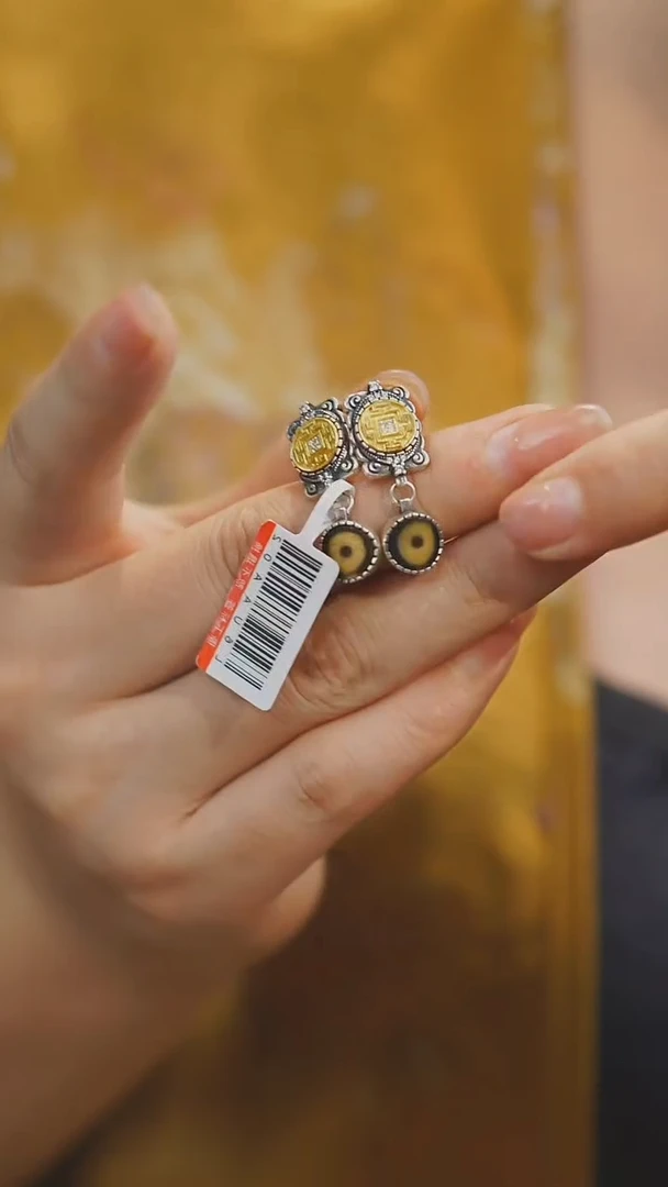 【闪购商品】玛瑙/玉髓耳环银S925镶嵌多样性发其一