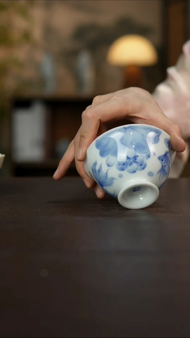 杯景德镇陶瓷杯碗柴烧多人