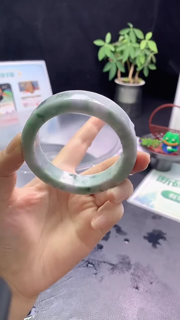 定制翡翠手镯未镶嵌27-58-60