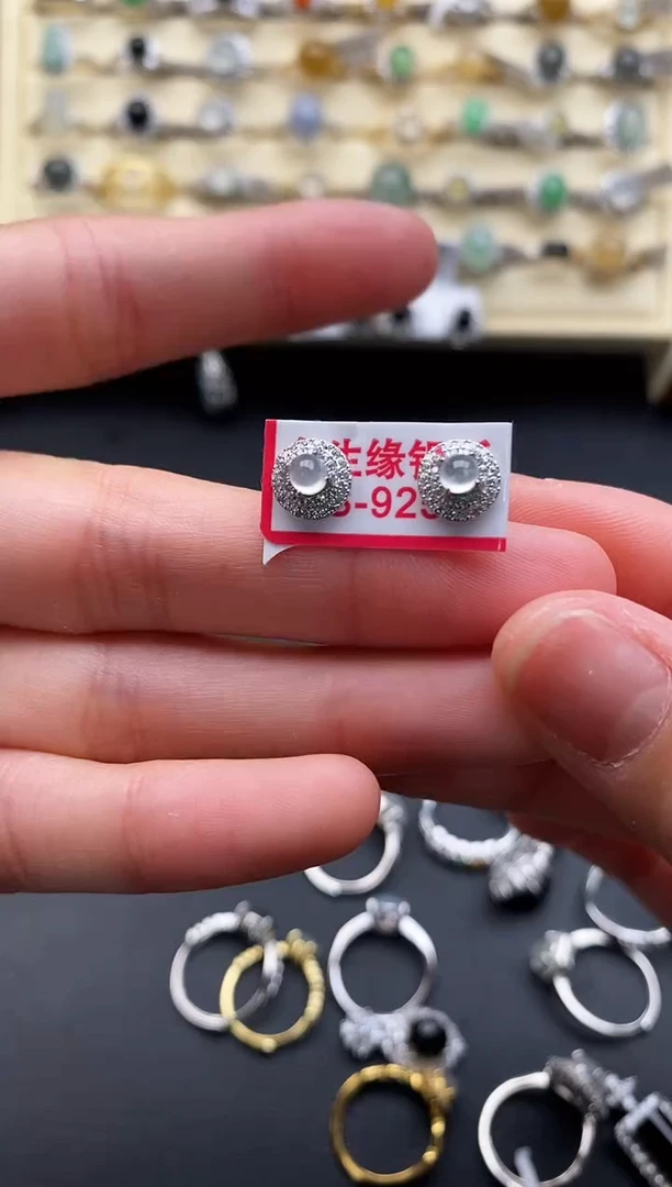 银S925镶嵌戒指翡翠111111111+4