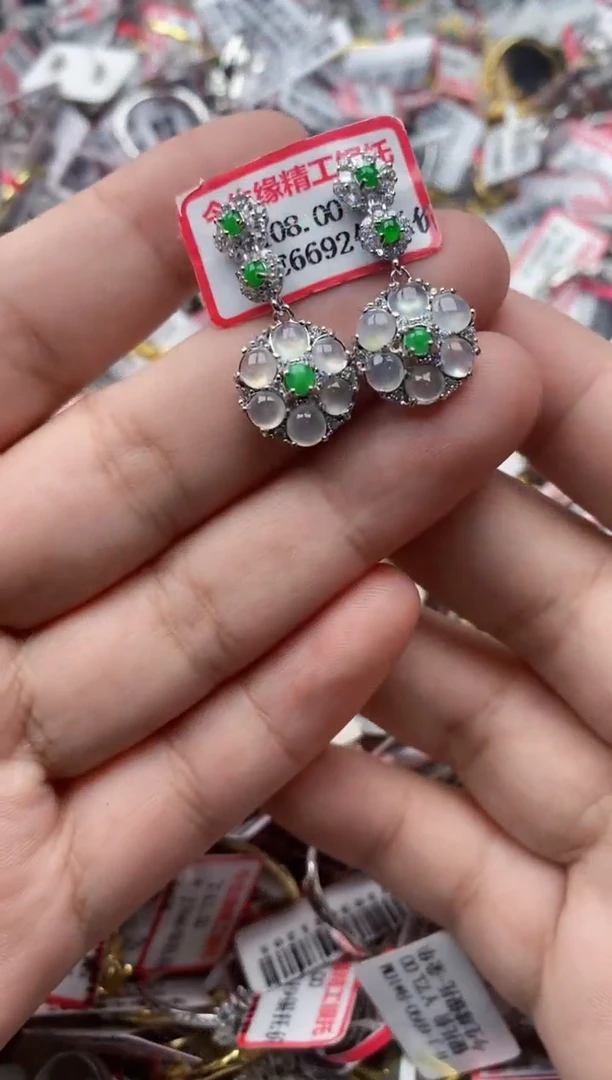 【闪购商品】翡翠戒指银S925镶嵌55555---3