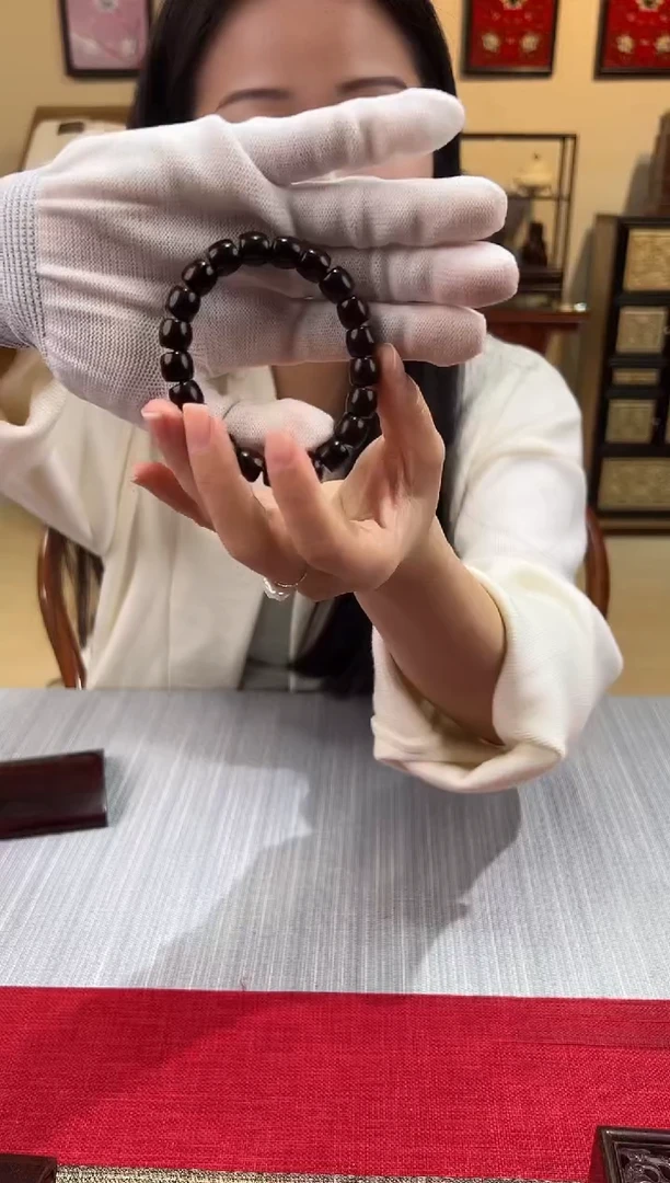 檀香紫檀（小叶紫檀）手串/手链手串单圈   爆满金星