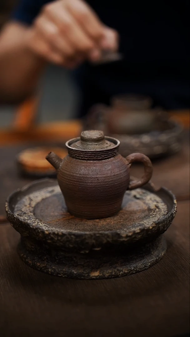 @****?全手工制作  南蛮 紫砂柴烧后手壶