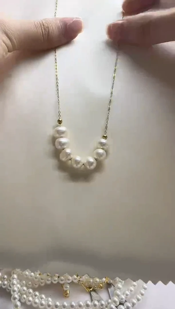颈饰银S925镶嵌淡水珍珠SYHD006