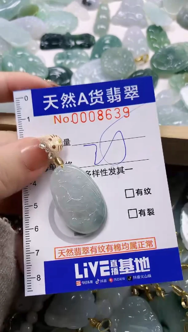 颈饰未镶嵌翡翠不*天然A货翡翠