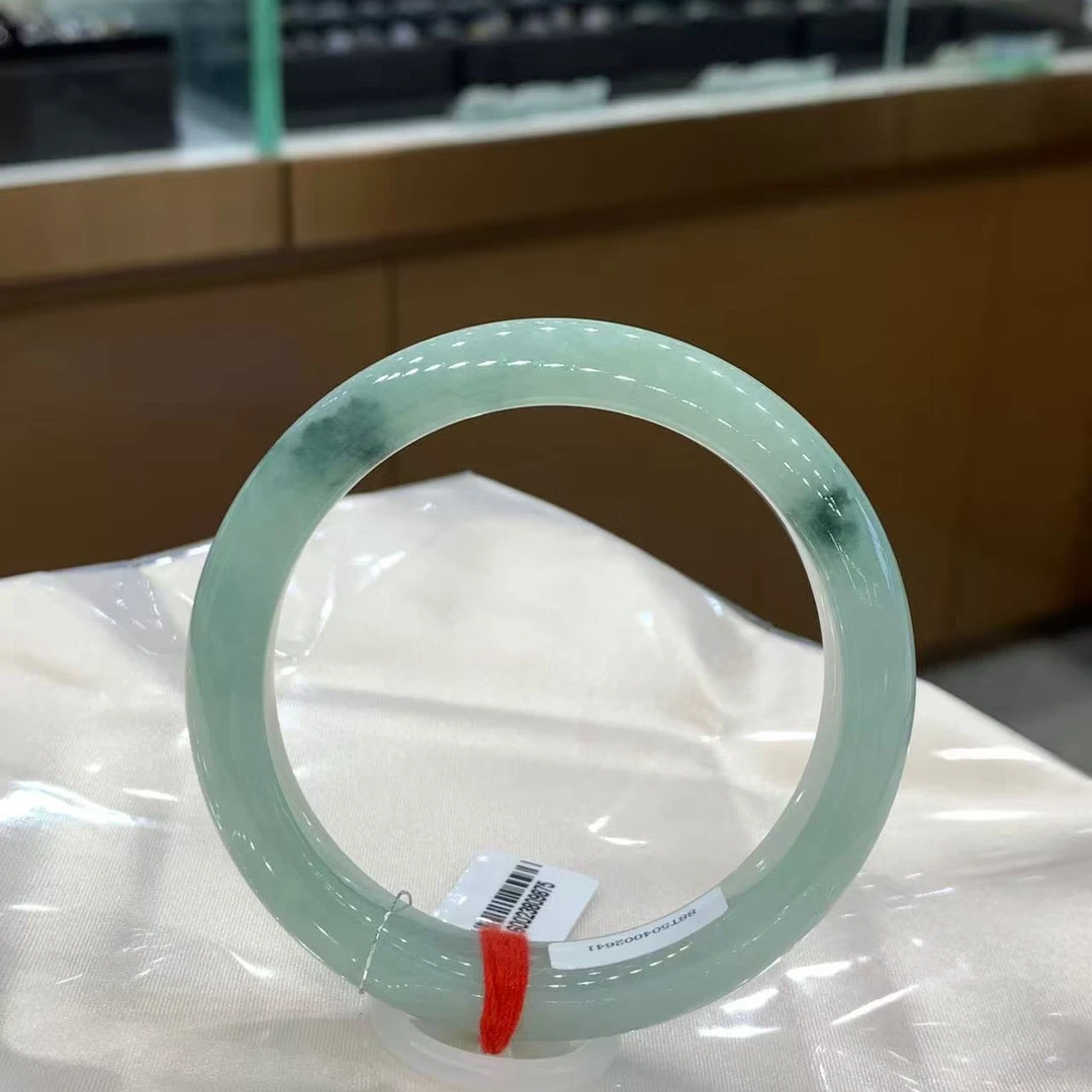 翡翠手镯冰透飘花精美通透一物一图发货