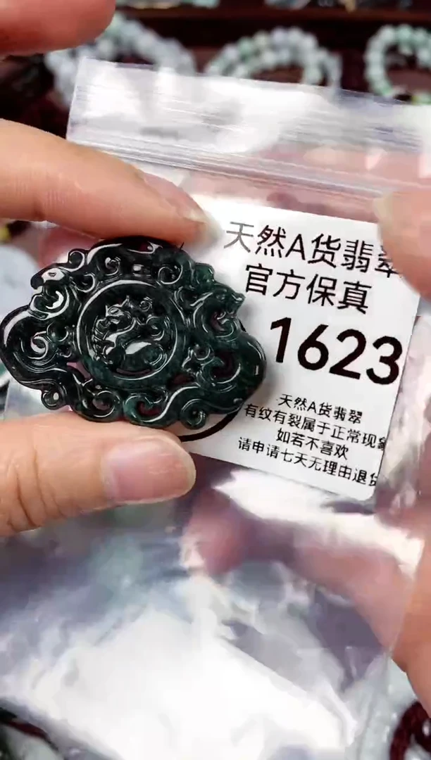 【闪购商品】翡翠颈饰未镶嵌天然A货翡翠1623