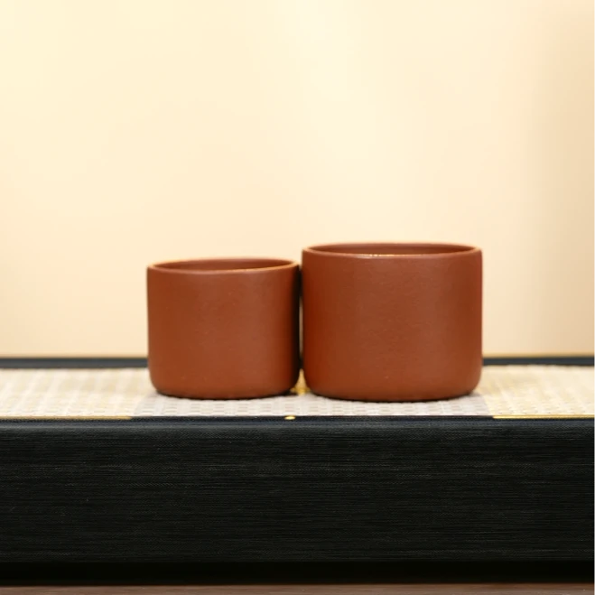 赵掌柜紫砂 红降坡浮力套组杯