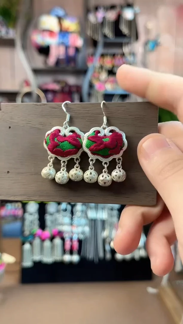 织绣 民族风手工非遗老绣饰品323